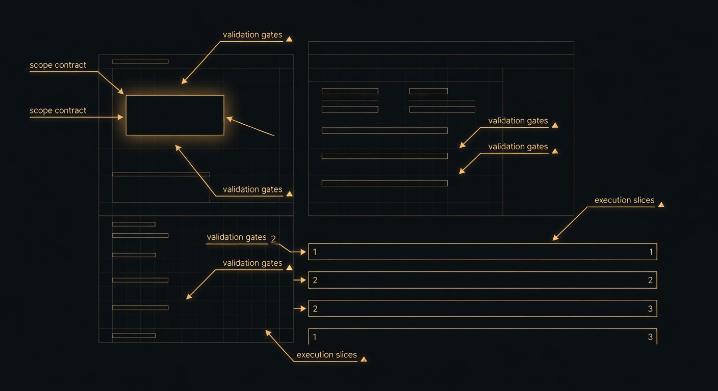 Annotated plan blueprint with scope contract, validation gates, and execution slices